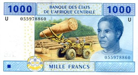 P207 Uc Cameroun (C.A.S.) 1000 Francs  2002